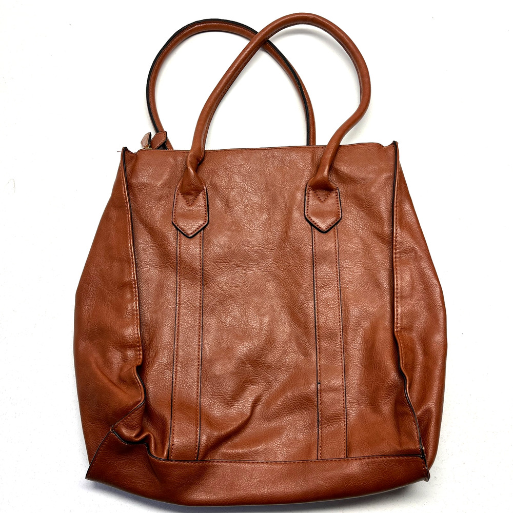 Universal Thread Cognac Faux Leather Tote Bag Target